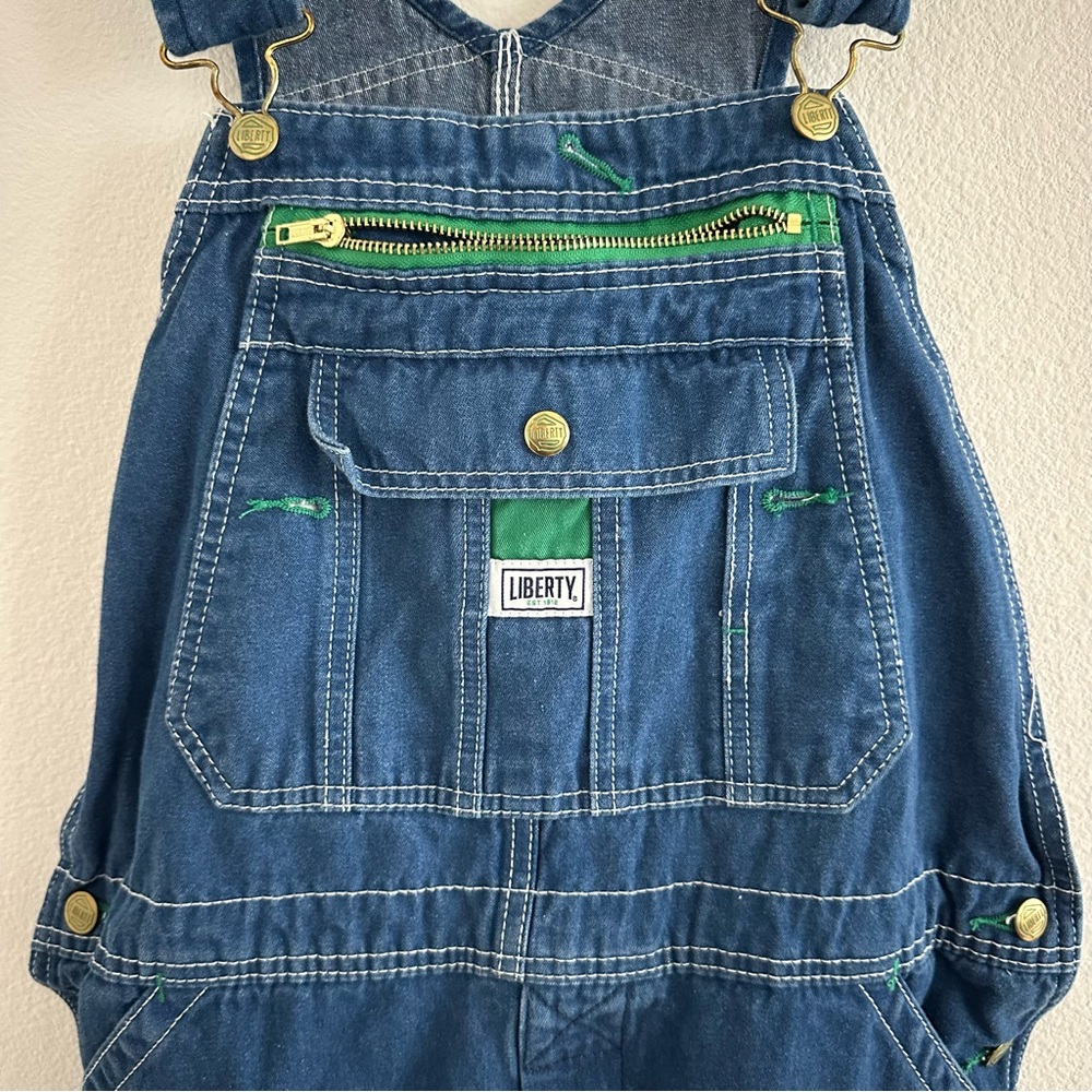 Liberty Men’s Blue Workwear Carpenter Denim Overalls Size: 34x30 - Picture 3 of 13